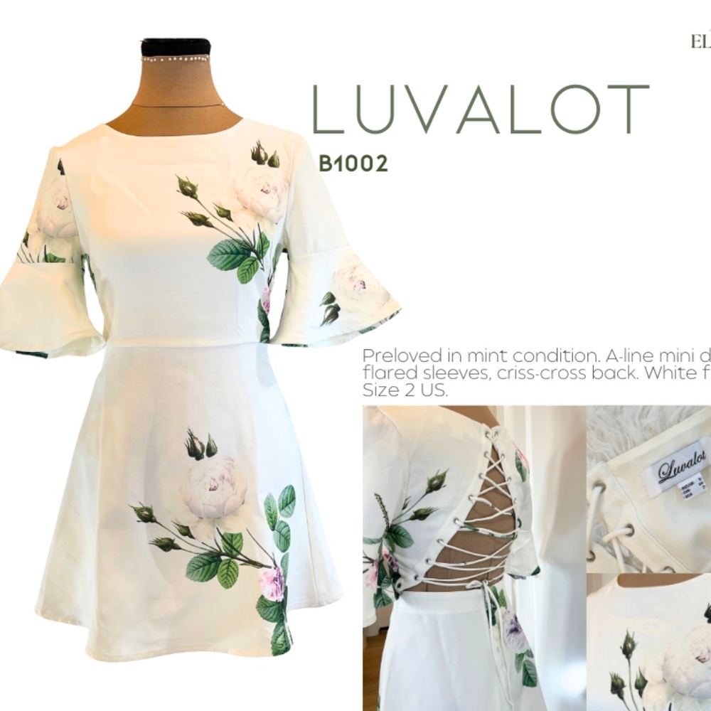 Floral Sexy Summer Dress by Luvalot (B1002)